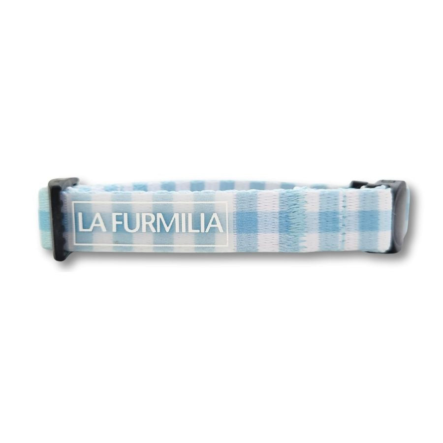 Cat collar ~ Bluberry Gingham