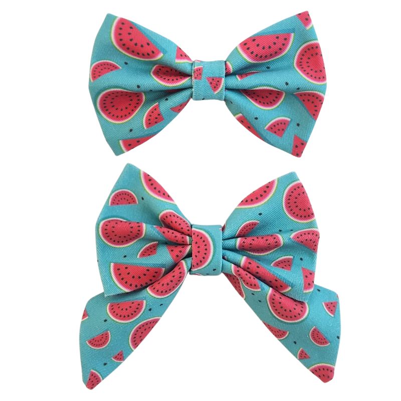 Melon-Dramatic ~ dog bow tie