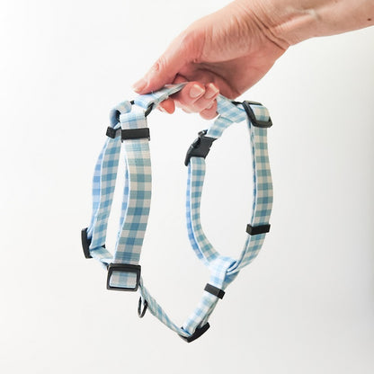 Dog harness ~ Blueberry Gingham