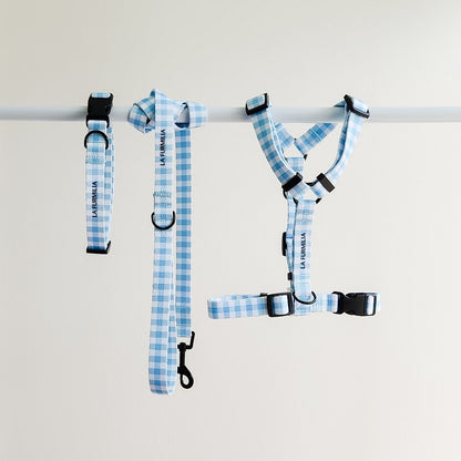 Dog lead ~ Blueberry Gingham