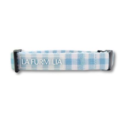 Cat collar ~ Bluberry Gingham
