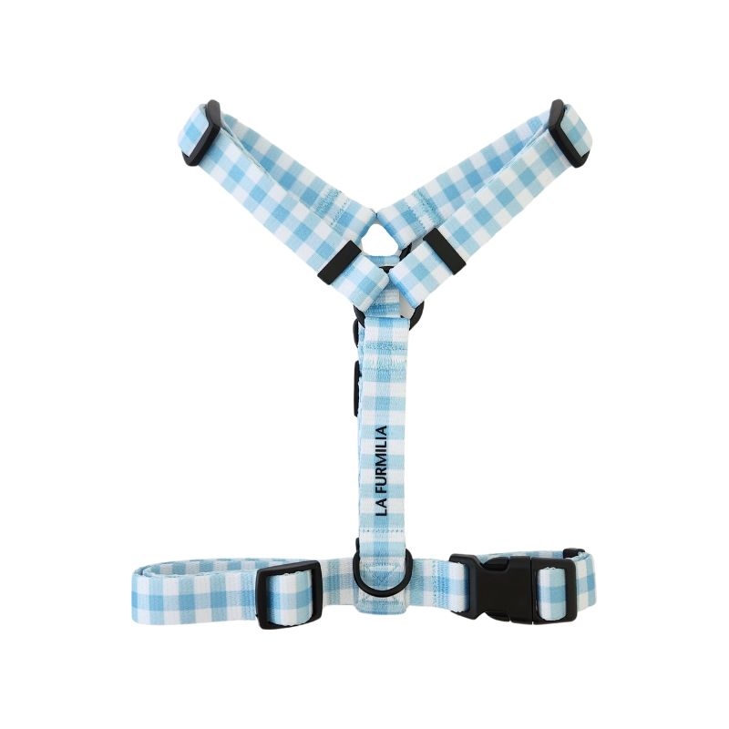 Dog harness ~ Blueberry Gingham