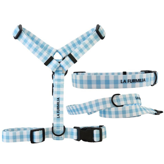 Bluberry Gingham Walk set