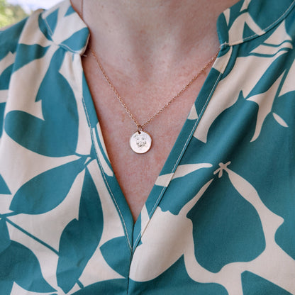 Pet portrait pendant necklace