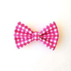 The Fuchsia is Pink ~ dog bow tie